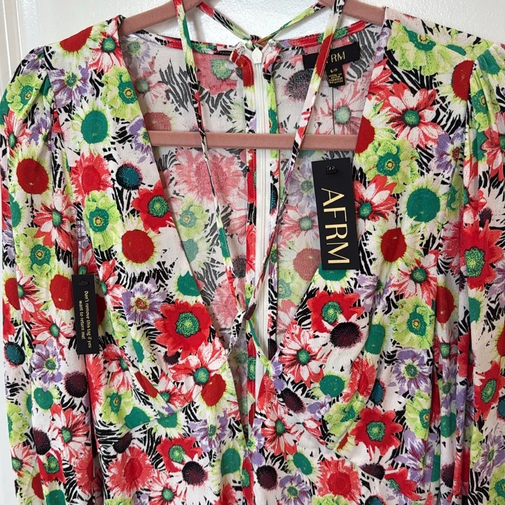 nwt AFRM Caprice Mini Daisy Mini Dress - Picture 5 of 9